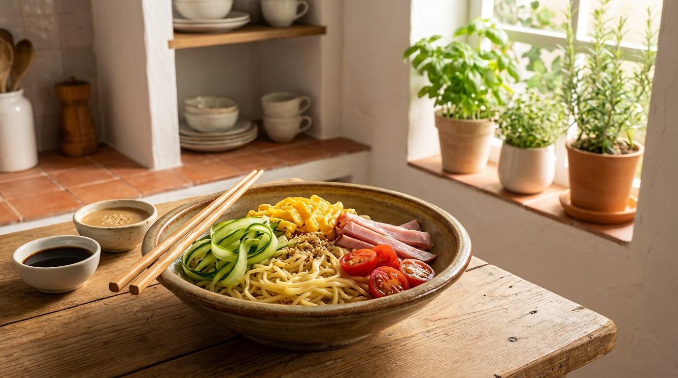 Hiyashi Chuka : Les Nouilles Froides d'Été Colorées