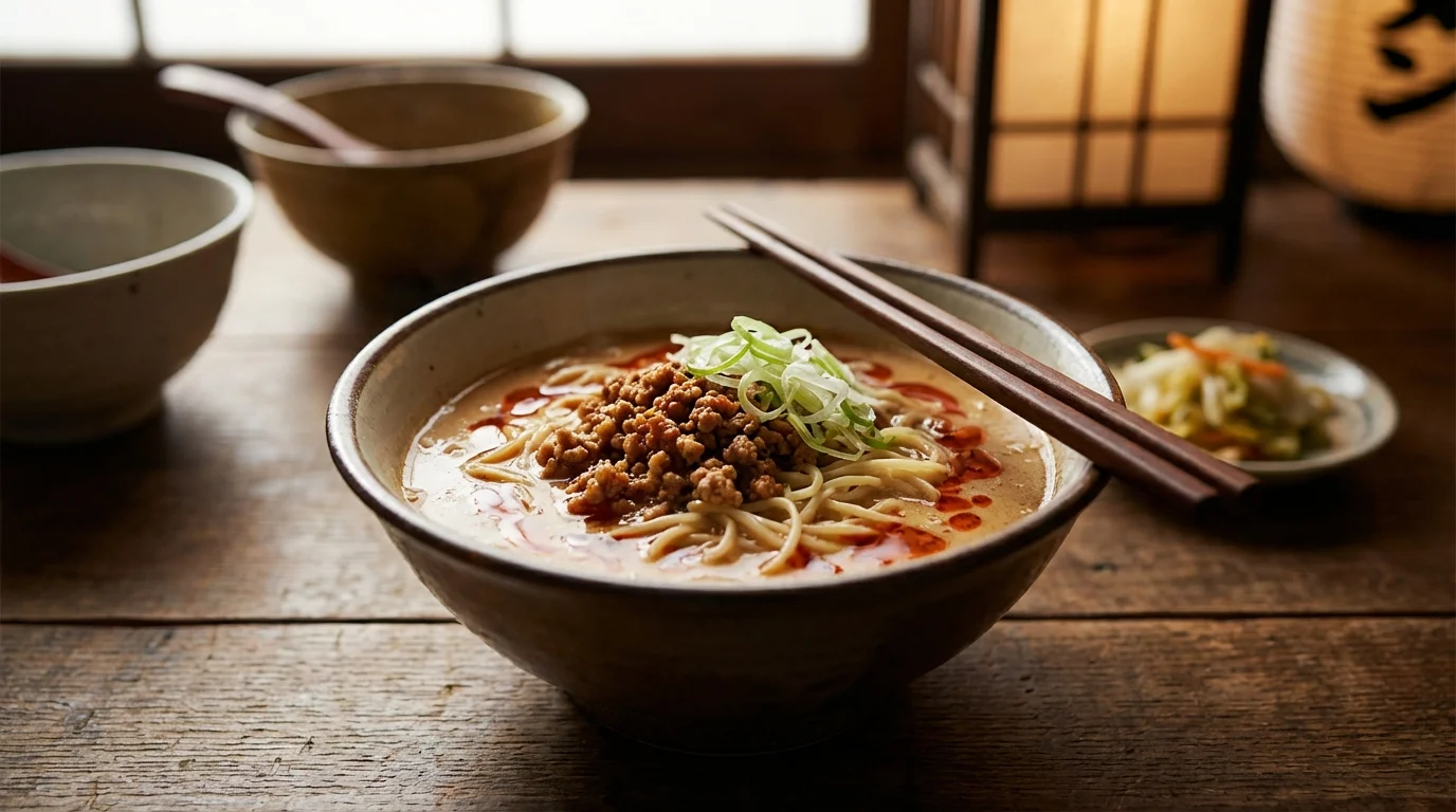 Tantanmen : Le Ramen Épicé au Sésame