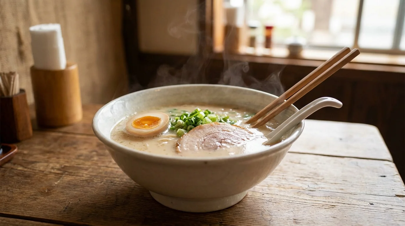Tonkotsu Ramen : Bouillon Crémeux au Porc